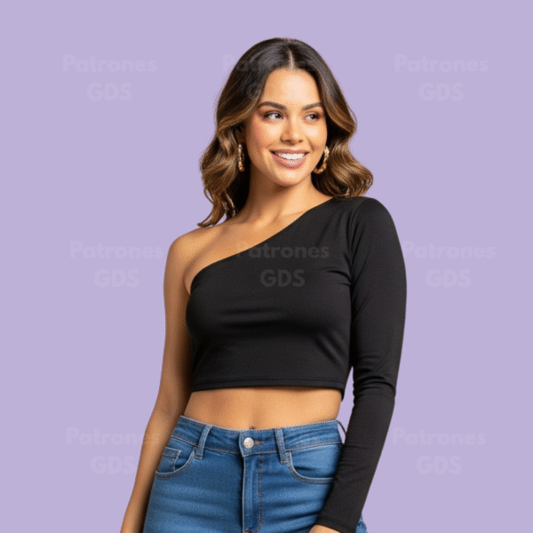 Crop Top Asimétrico 2055