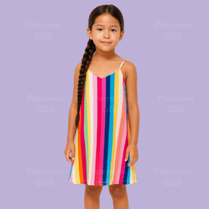 Vestido tirantes línea A 3099