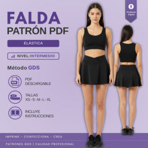 Falda deportiva con short - 4168
