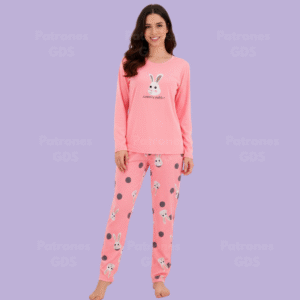 Pijama Manga Larga para Mujer - 8083