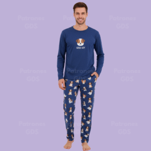 Pijama Manga Larga para Hombre - 8139
