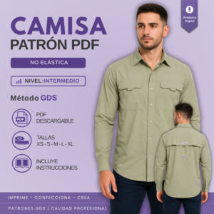 Camisa tipo columbia manga larga - 7074