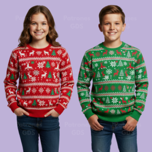 Patrón de Sweater Infantil Unisex - 6107