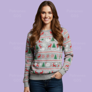 Patrón de Sweater Para Mujer - 6048