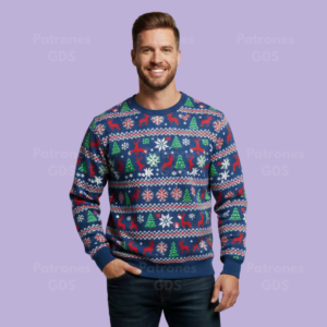 Patrón de Sweater Para Hombre - 6053