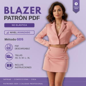 Blazer moderno a la cintura - 0003