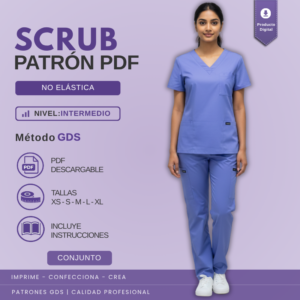 Scrub clásico para dama - Conjunto