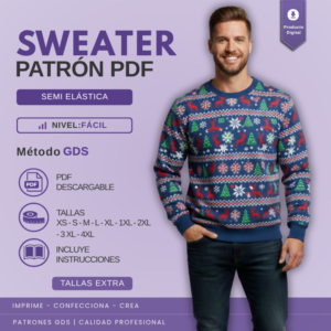 Patrón de Sweater Para Hombre - 6053