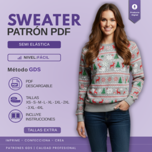 Patrón de Sweater Para Mujer - 6048