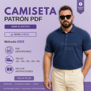 Camiseta tipo Polo - 7076 - De talla 1XL a 5XL