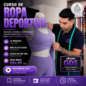 Curso de Ropa Deportiva – Diseña y confecciona prendas deportivas desde cero