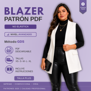 Blazer sin Manga - 6185 - TALLA PLUS